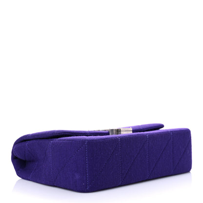 Saint Laurent Jersey Wool Patchwork Monogram Medium Jamie Baguette Purple 4 of 10