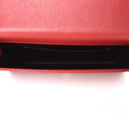 Saint Laurent Calfskin Monogram Large Belle De Jour Clutch Red 5 of 9