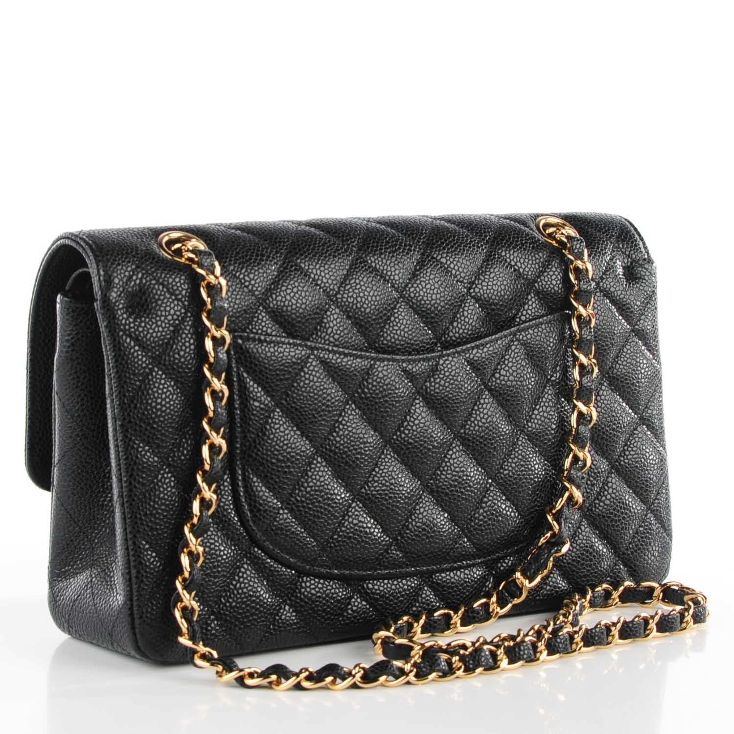 Chanel Caviar Quilted Medium Double Flap Black 3 of 9
