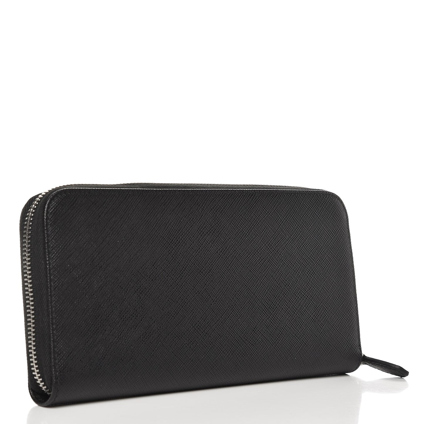 Saffiano Zip Around Wallet Nero Black
