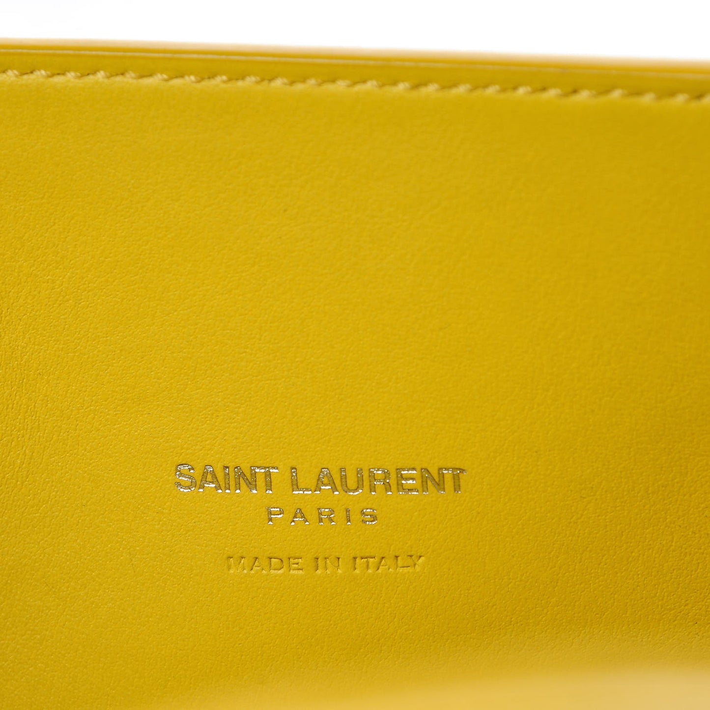 Grained Calfskin Baby Sac De Jour Yellow