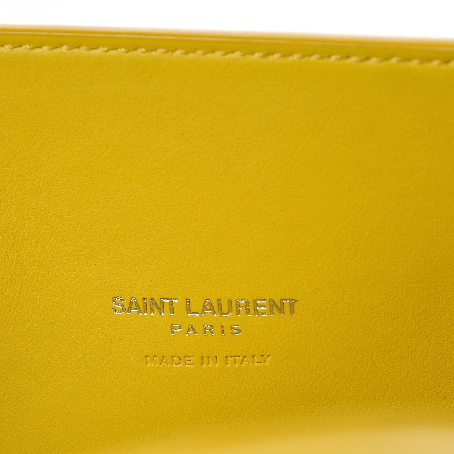 Saint Laurent Grained Calfskin Baby Sac De Jour Yellow 7 of 15