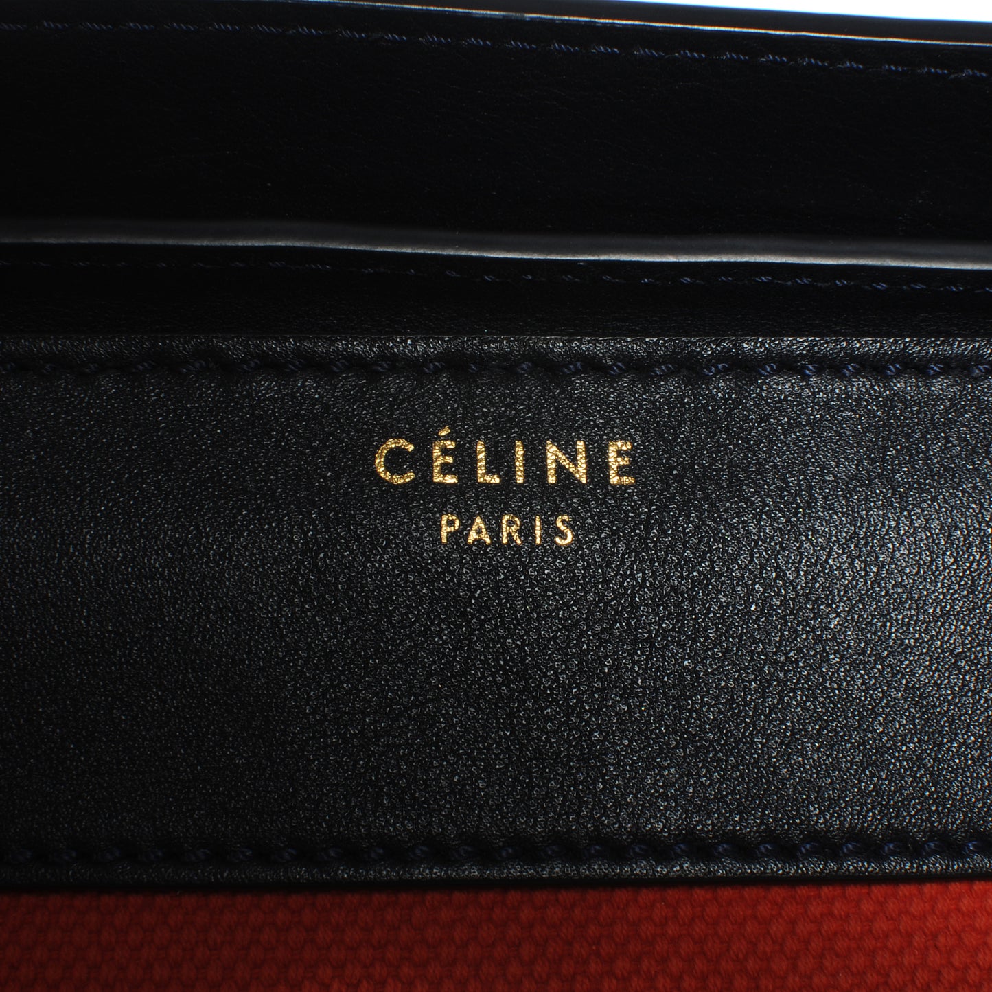 Leather and Linen Shoulder Luggage Tri-Color Poppy