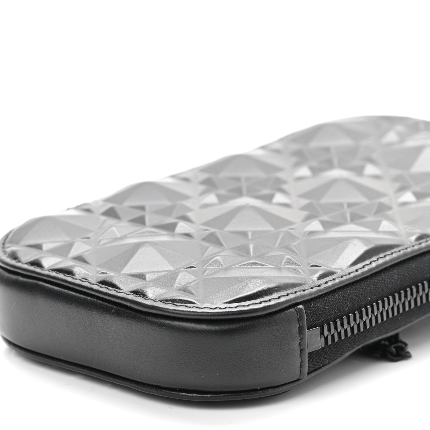 Christian Dior Calfskin Cannage Diamond Cannage Phone Holder Black 10 of 10