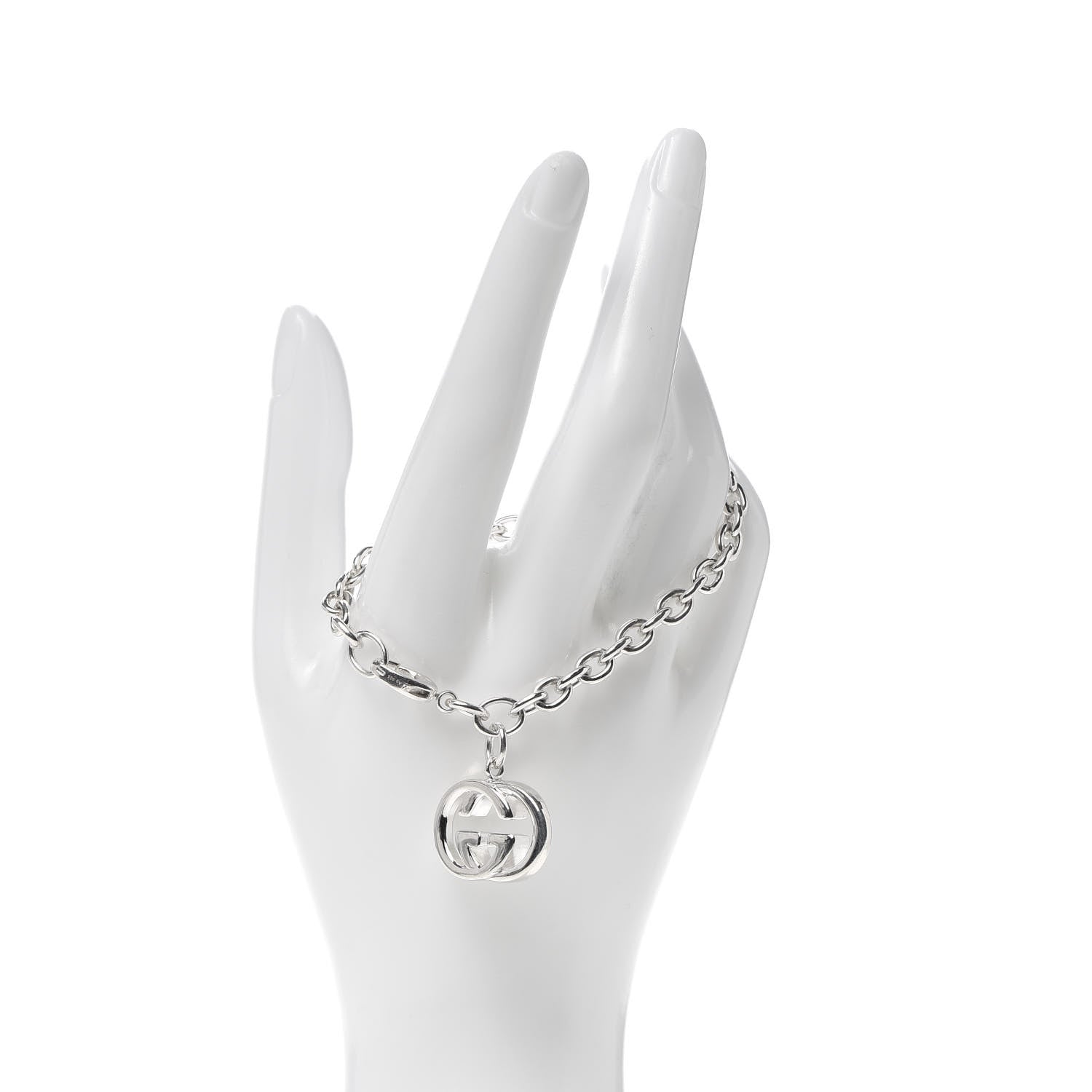 Gucci Sterling Silver Britt Charm Bracelet 2 of 5