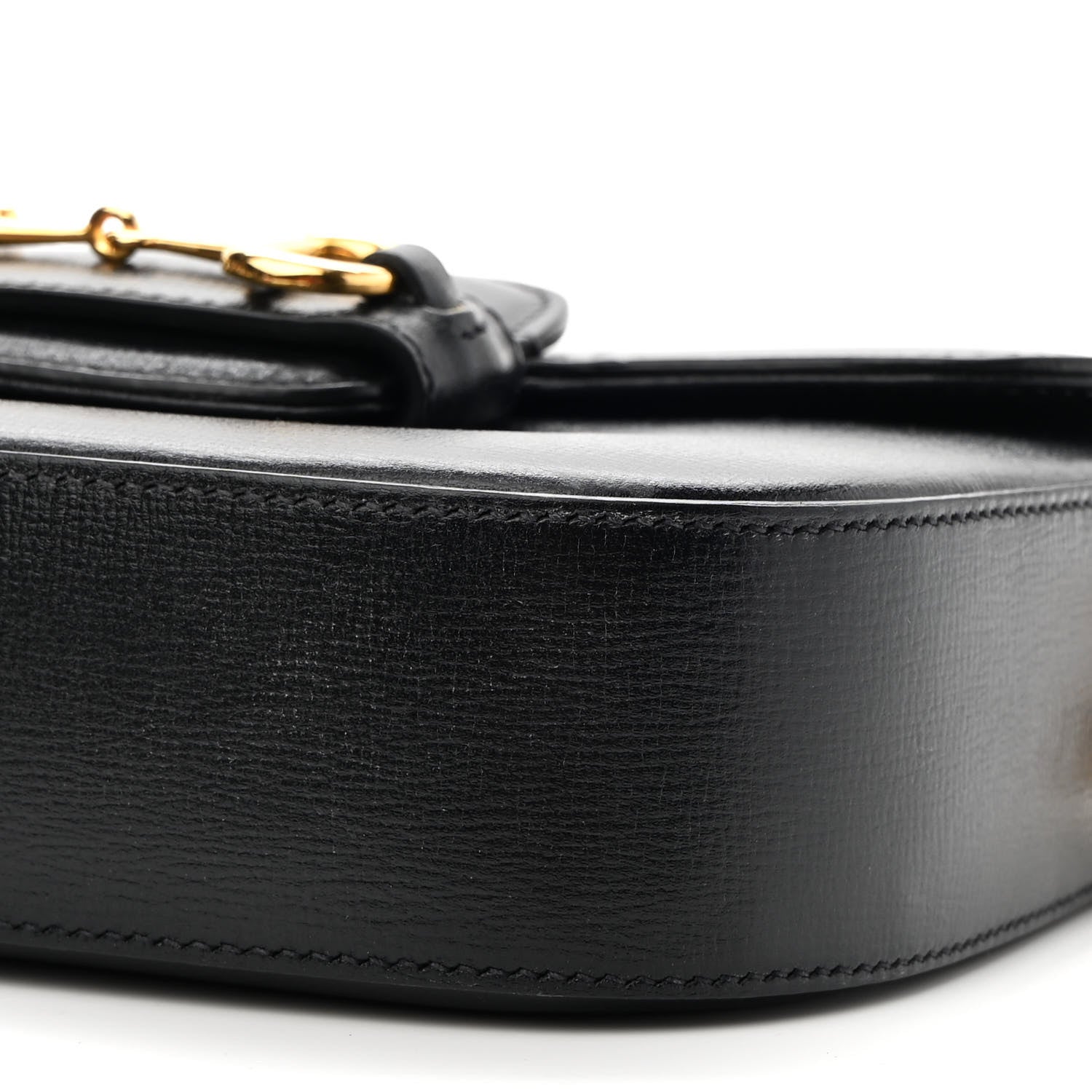 Gucci Azalea Calfskin Web Mini Horsebit 1955 Shoulder Bag Black 10 of 10