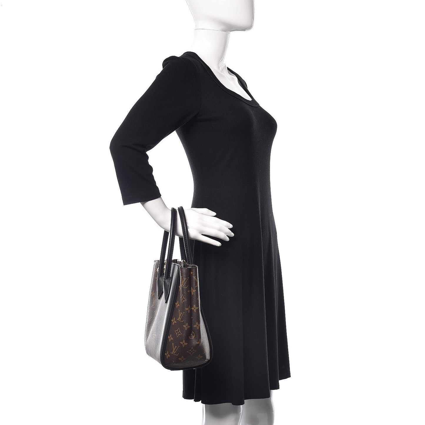 Calfskin Monogram Kimono Tote PM Black