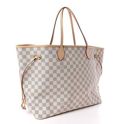 Louis Vuitton Damier Azur Neo Neverfull GM Rose Ballerine 4 of 10