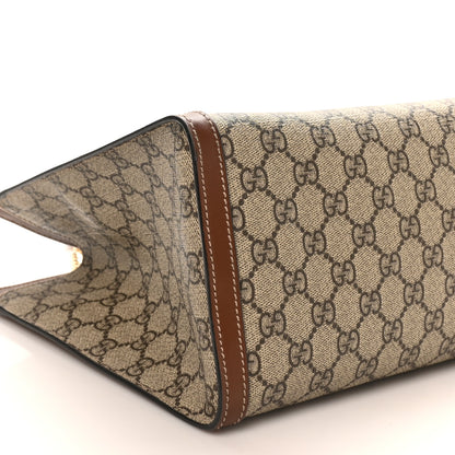 Gucci GG Supreme Monogram Medium Padlock Tote Beige Cuir 9 of 10