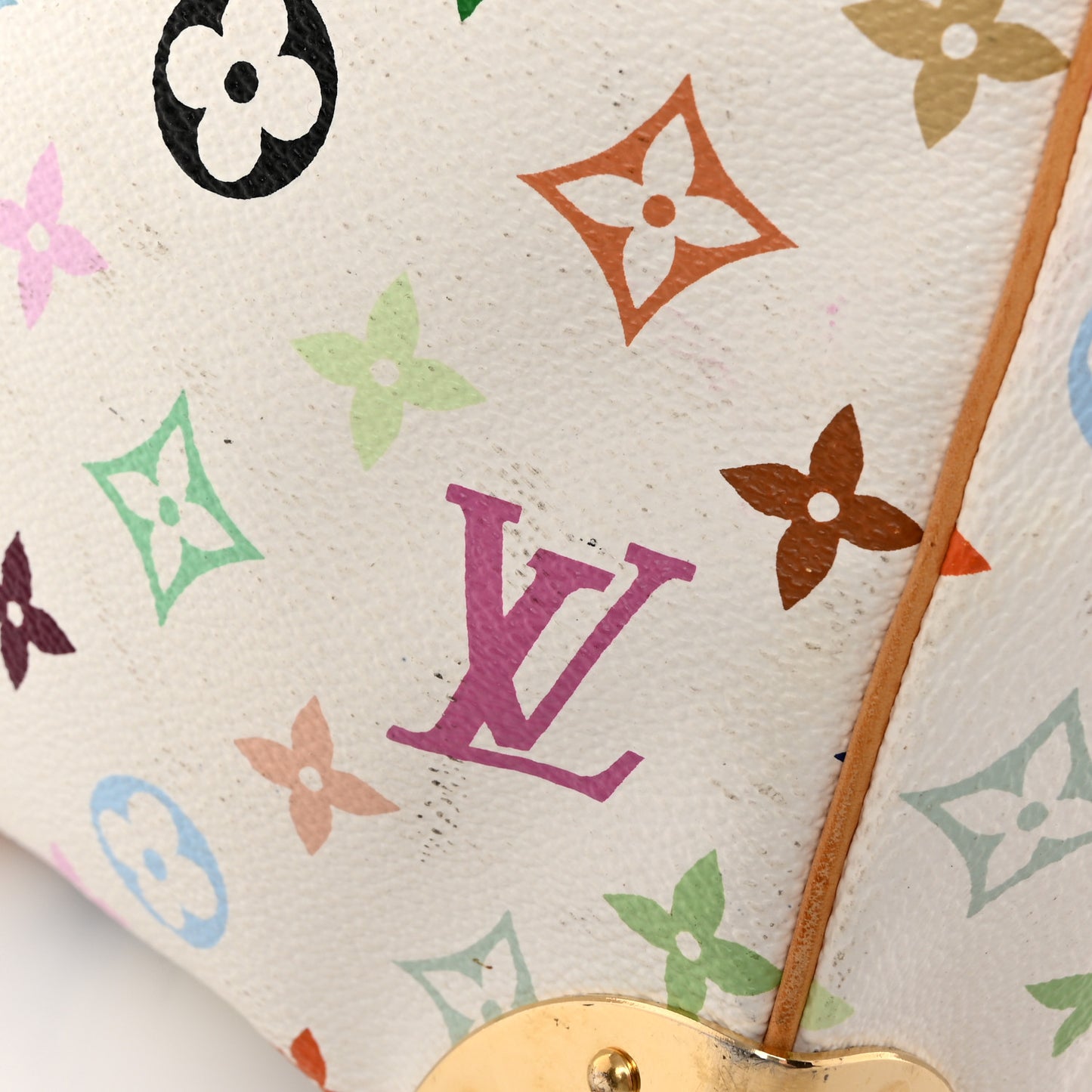 Monogram Multicolor Keepall 45 White
