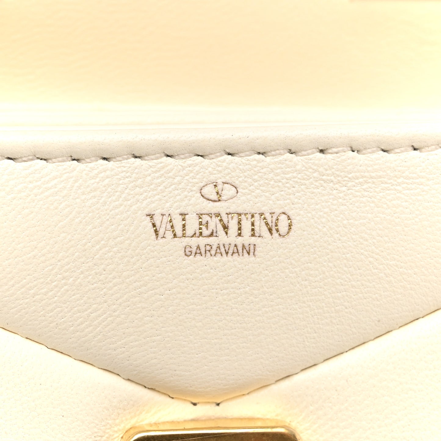 Nappa Micro One Stud Chain Bag Ivory