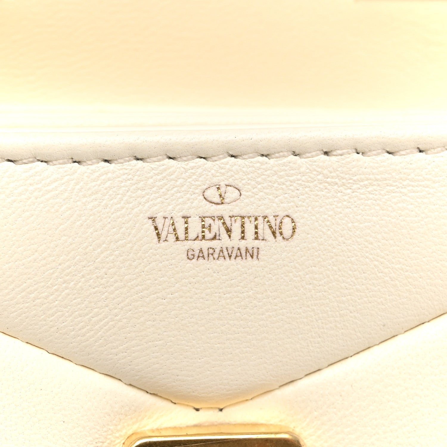 Valentino Garavani Nappa Micro One Stud Chain Bag Ivory 6 of 10