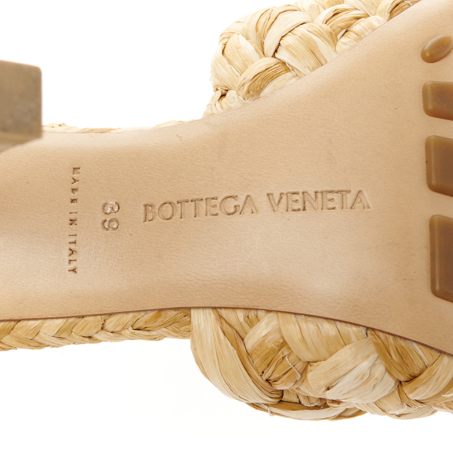 Bottega Veneta Raffia Twisted Intrecciato Stretch Mule Sandals 39 Macadamia 8 of 11