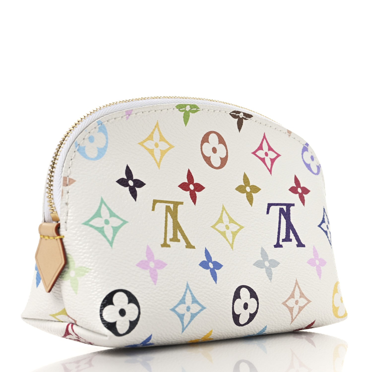 Louis Vuitton LV x TM Monogram Multicolor Cosmetic Pouch PM White 3 of 6