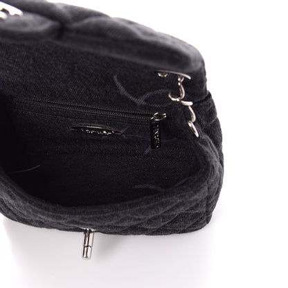 Chanel Denim CC Quilted Mini Square Flap Black 5 of 10