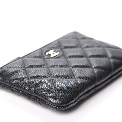 Chanel Caviar Quilted Small Cosmetic Case Black 4 of 9