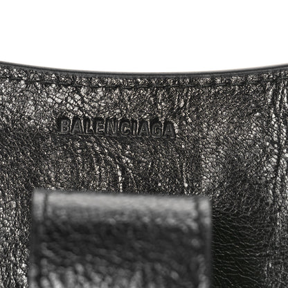 Balenciaga Agneau Arena Neo Classic Silver Hardware Large Upside Down Tote Black 6 of 8
