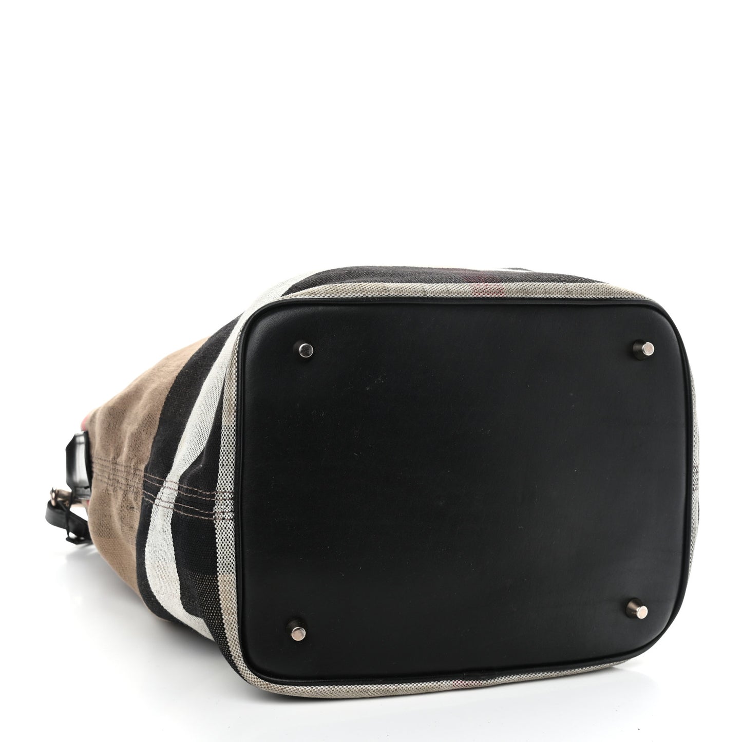Canvas Mega Check Medium Ashby Hobo Saddle Black