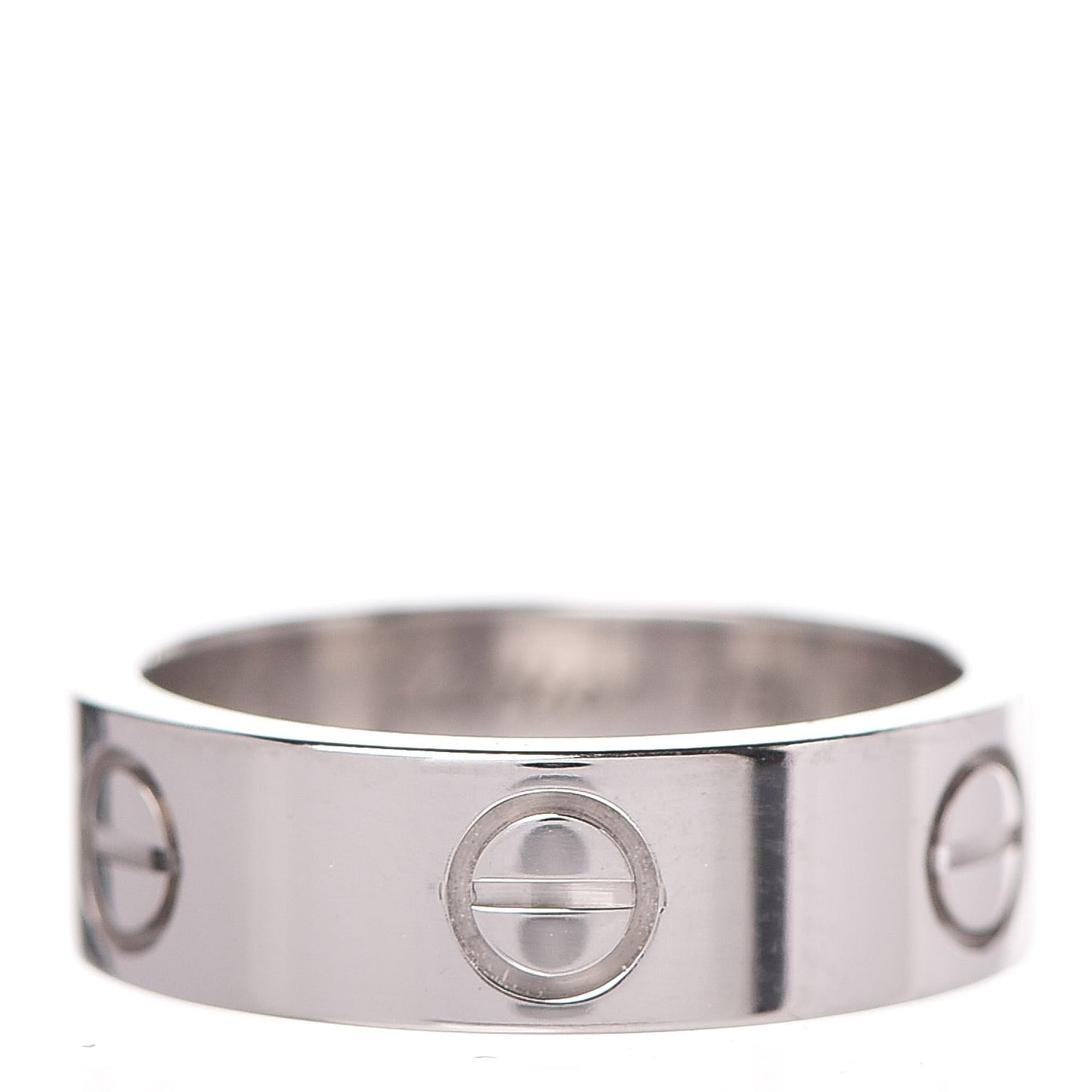 18K White Gold 5.5mm LOVE Ring 50 5.25