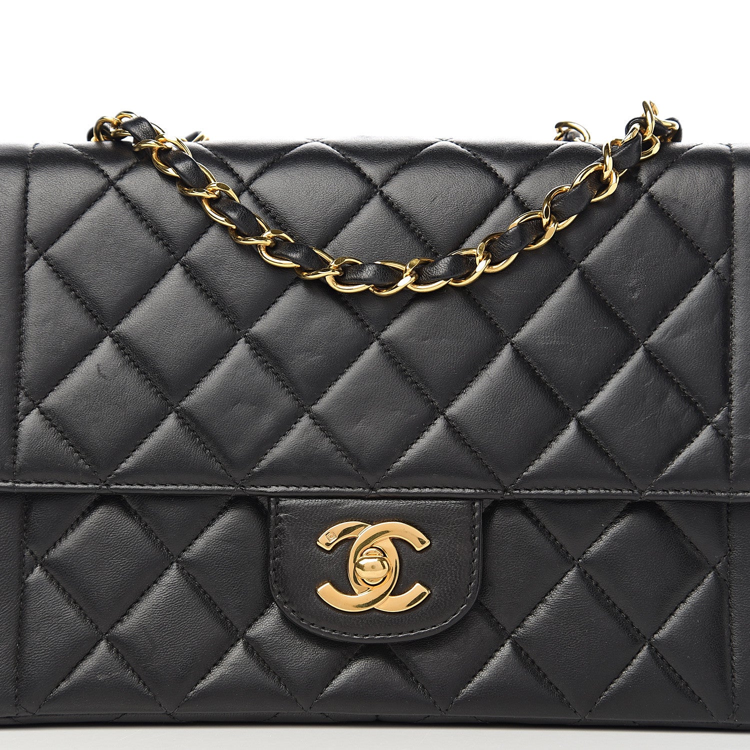 Chanel Lambskin Quilted Small Single Flap Black 11 of 11