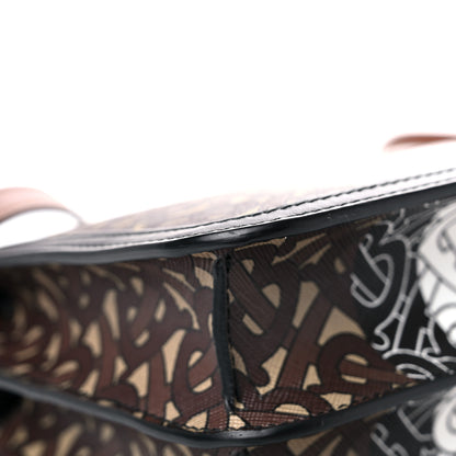Burberry E-Canvas Monogram Stripe Small TB Bag Bridle Brown 9 of 11