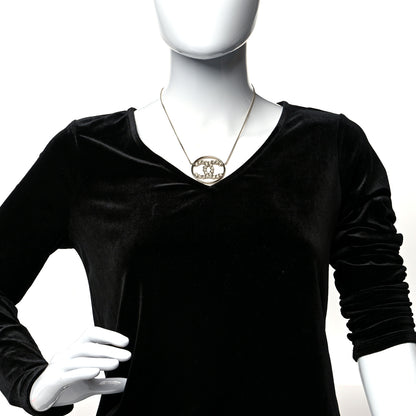 Chanel Baguette Crystal High Society CC Pendant Necklace Gold 2 of 5