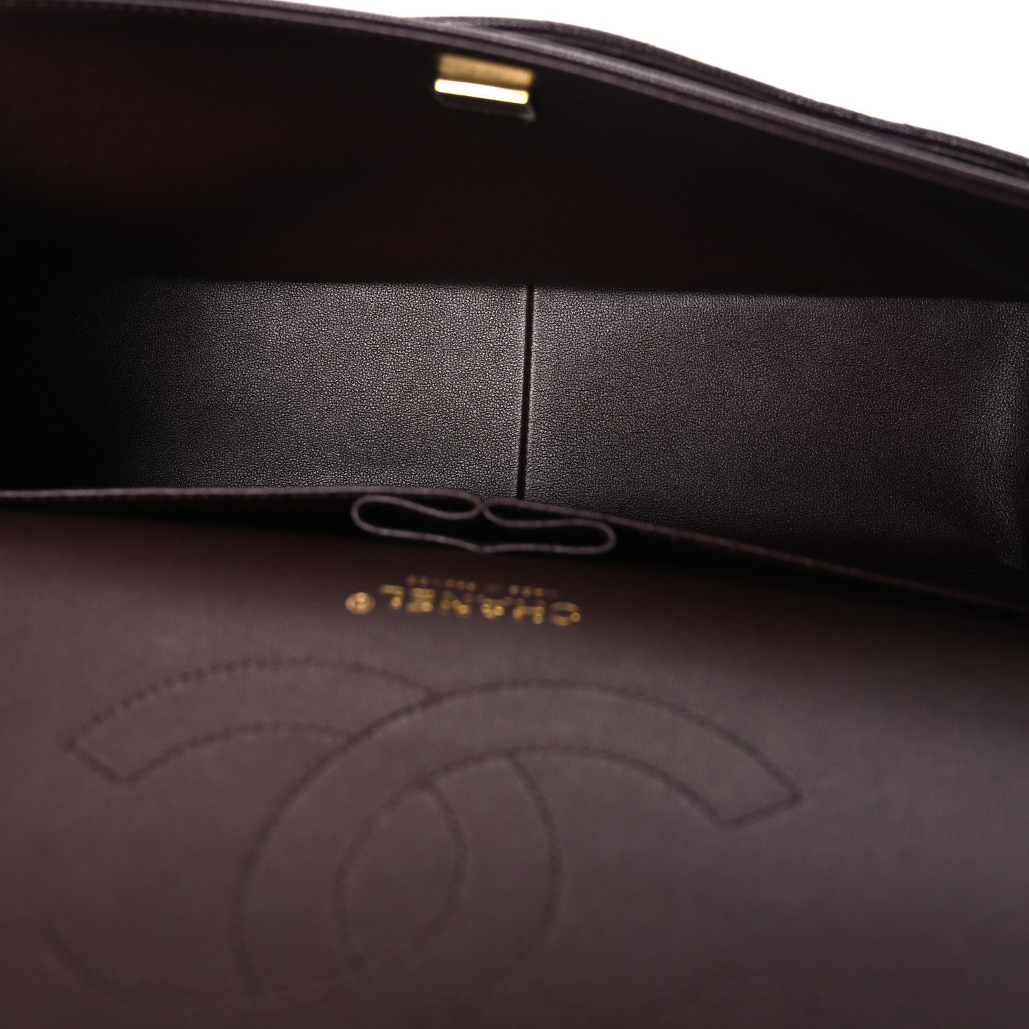 Chanel Caviar Quilted Jumbo Double Flap Dark Brown 5 of 10
