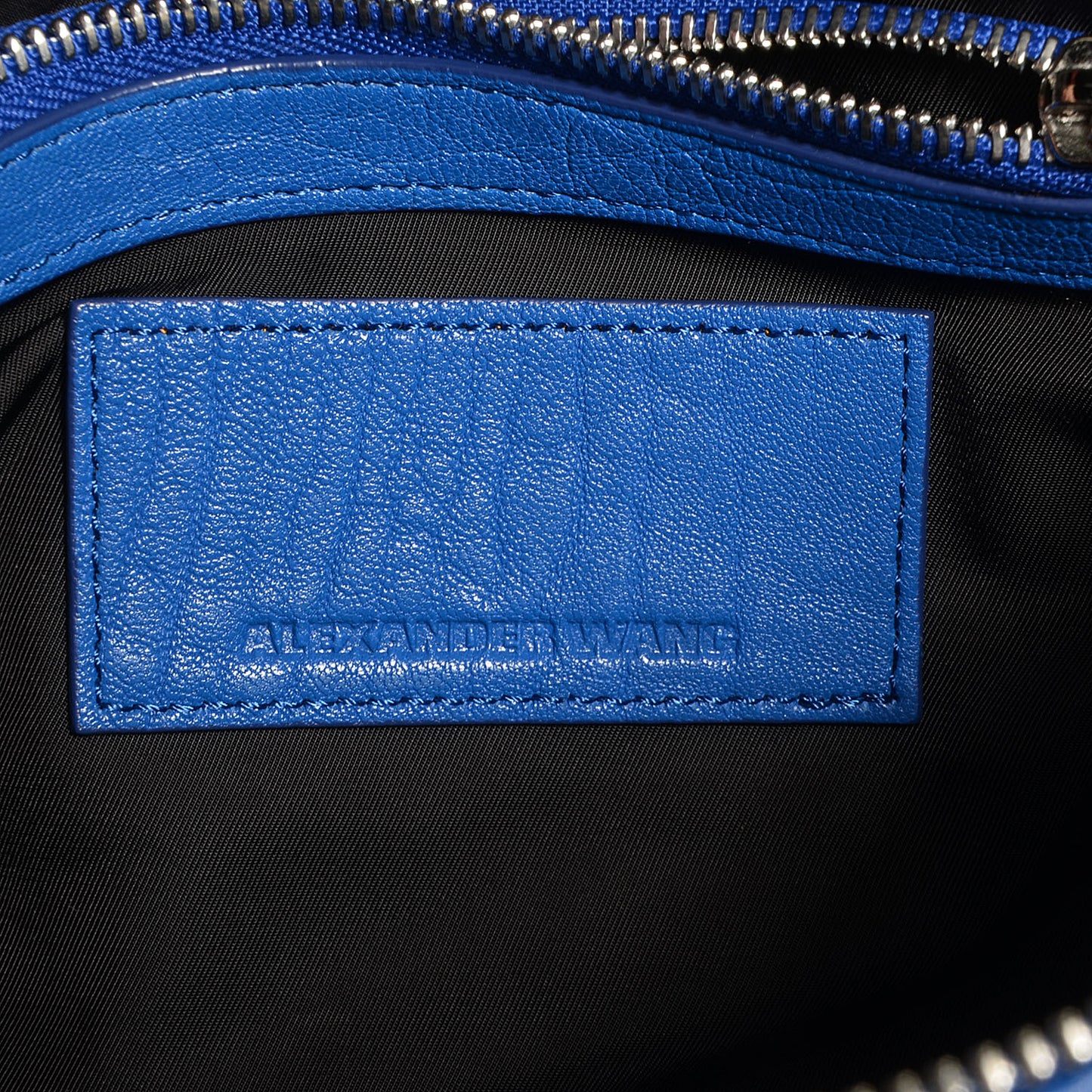 Pebbled Lambskin Rockie Royal w Silver Hardware