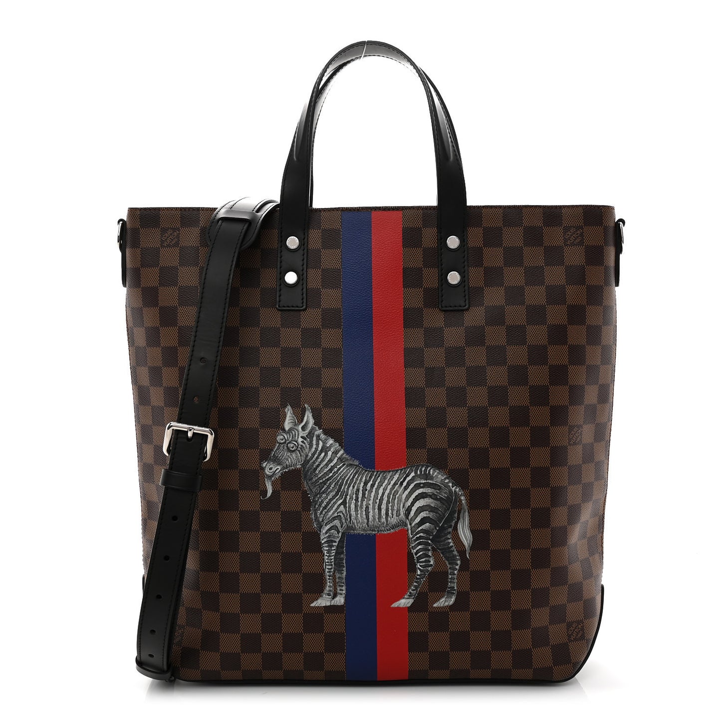 Savane Damier Ebene Zebra Atlas Tote