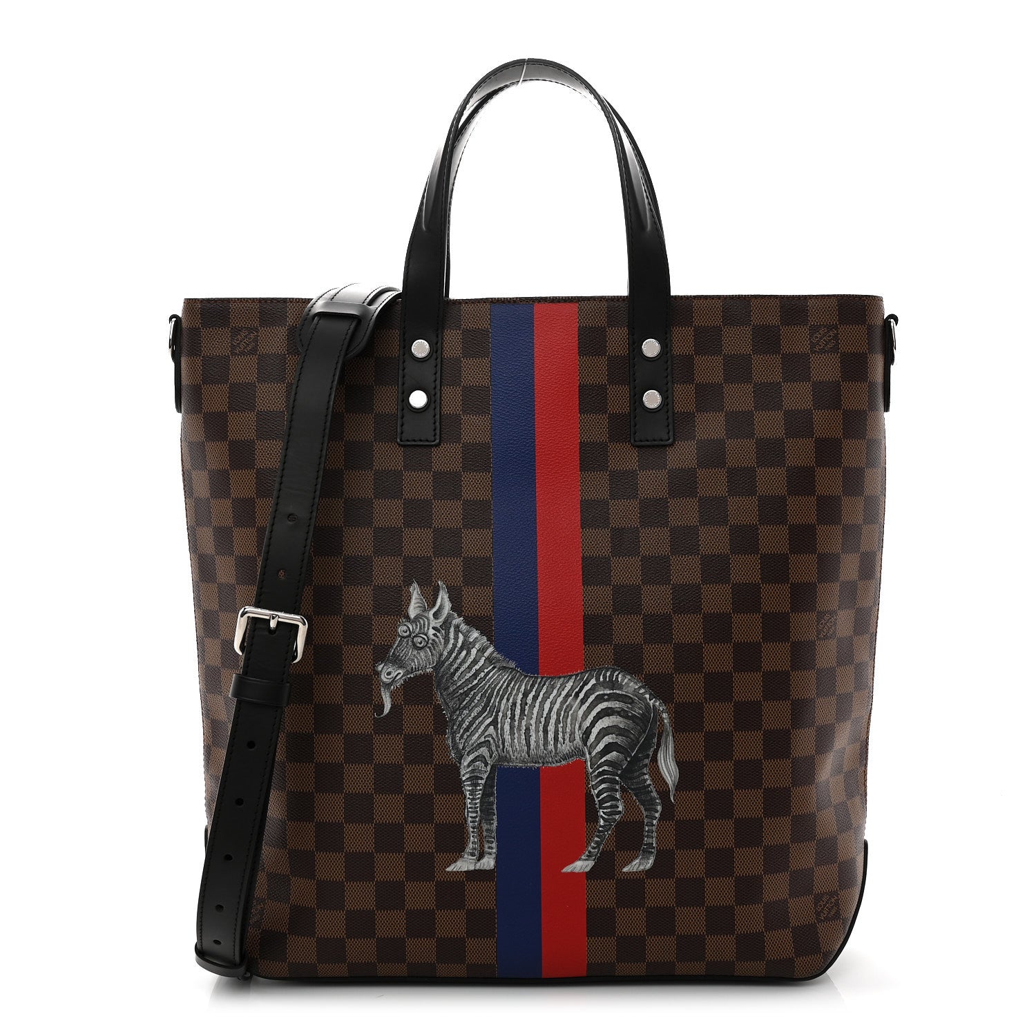 Louis Vuitton Savane Damier Ebene Zebra Atlas Tote 1 of 9
