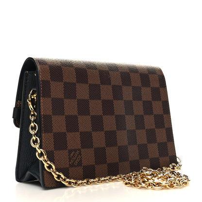 Louis Vuitton Damier Ebene Vavin Chain Wallet Black 3 of 12