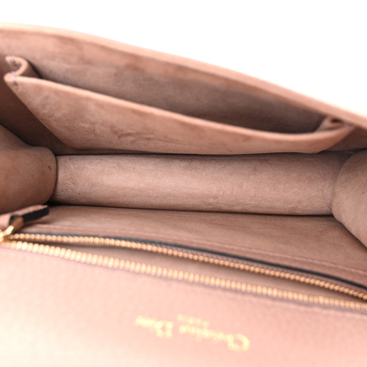 Christian Dior Grained Calfskin Medium Diorama Flap Bag Nude 5 of 11