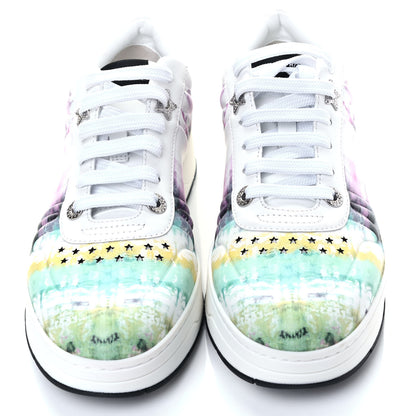 Jimmy Choo Calfskin Tie Dye Hawaii Sneakers 38 Xoasis 5 of 6