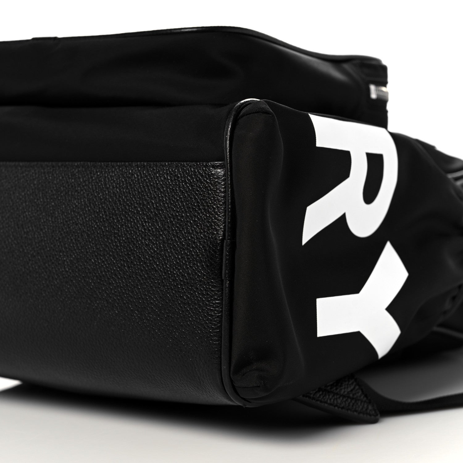 Burberry Nylon Logo Print Backpack Black 11 of 12