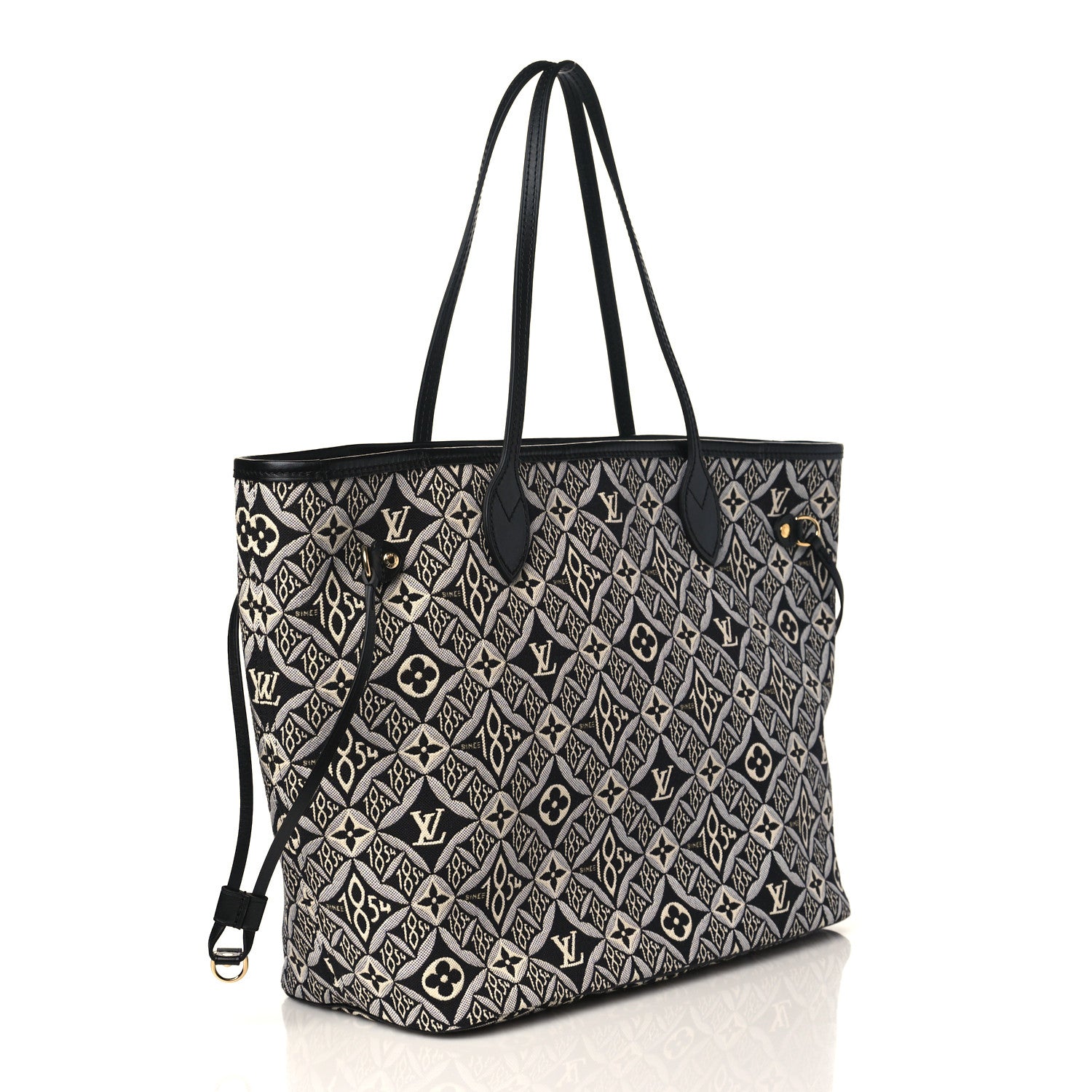 Louis Vuitton Jacquard Since 1854 Neverfull MM Grey 4 of 10