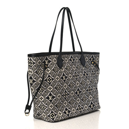 Louis Vuitton Jacquard Since 1854 Neverfull MM Grey 4 of 10