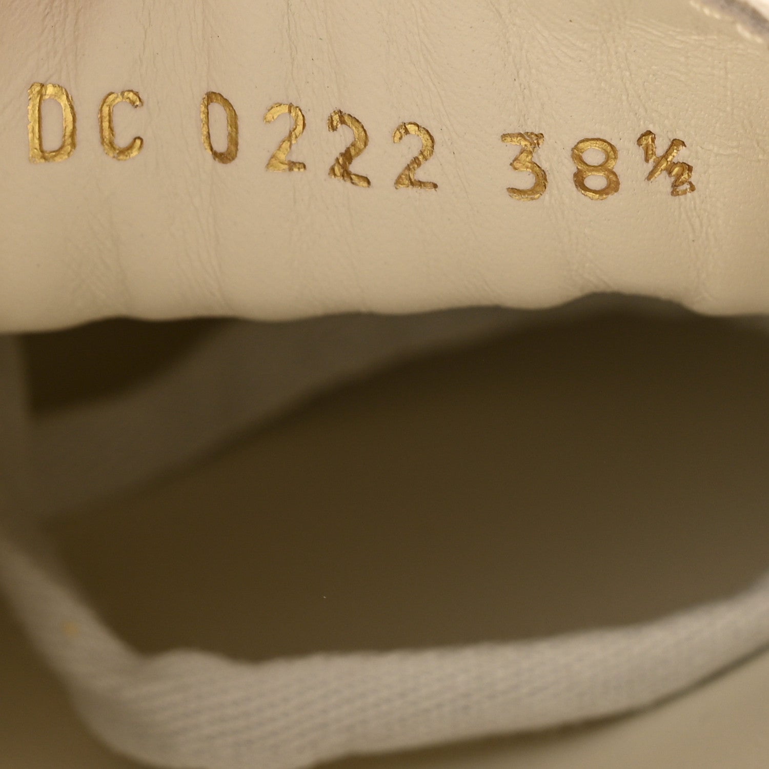 Christian Dior Canvas Walk 'N' Dior Low Top Sneakers 38.5 Taffy