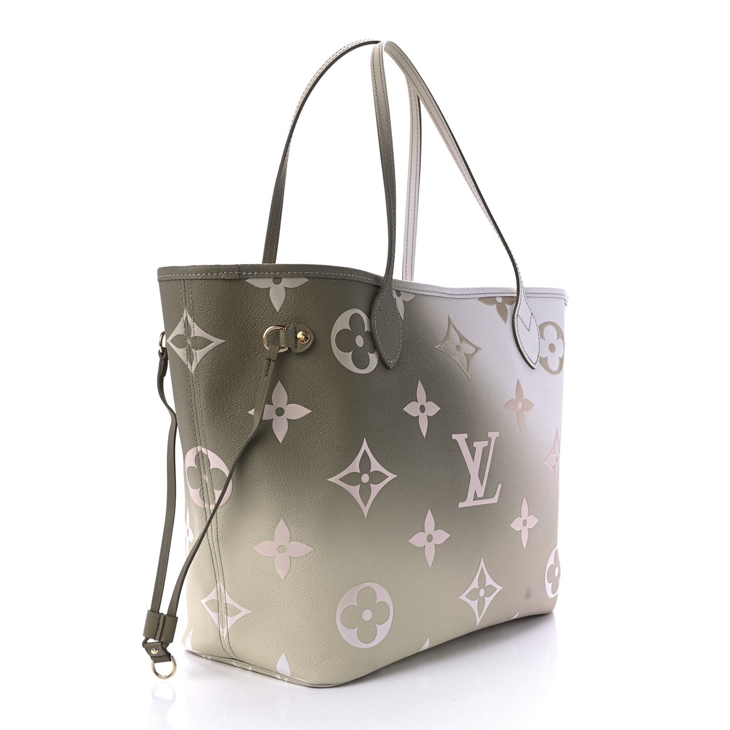 Monogram Giant Spring In The City Neverfull MM Sunset Kaki