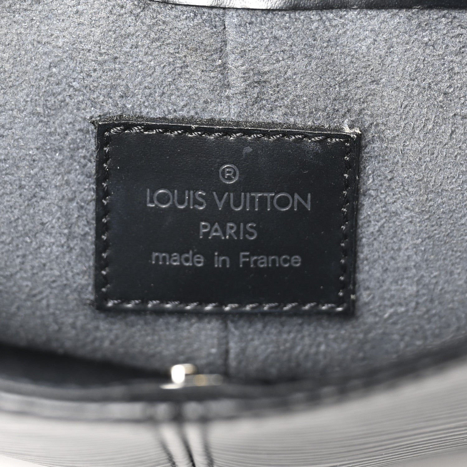 Louis Vuitton Epi Demi Lune Pochette Black 6 of 9