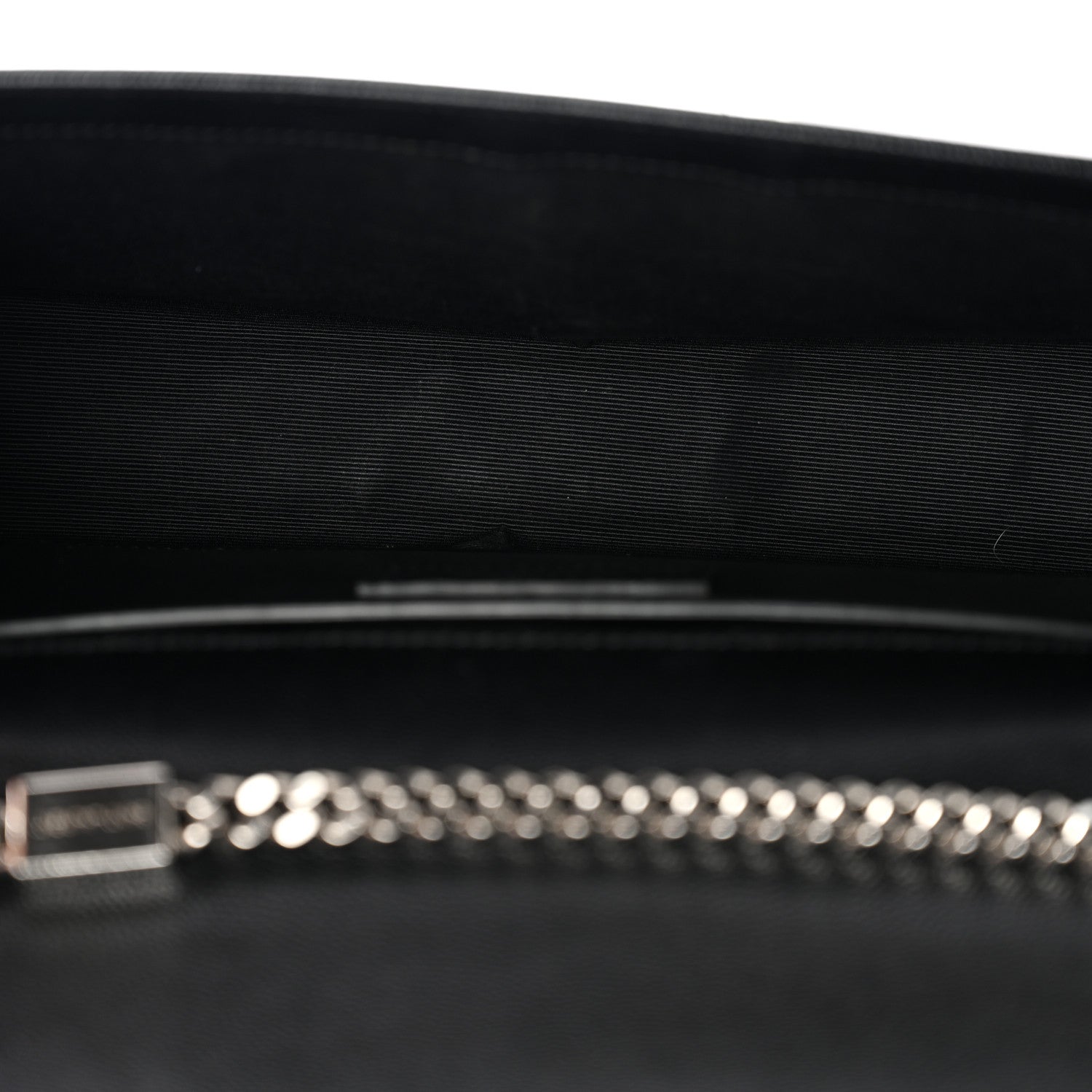Saint Laurent Grain De Poudre Medium Classic Monogram Kate Satchel Black 5 of 15