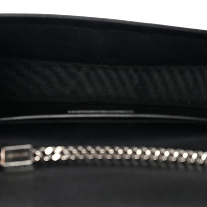 Saint Laurent Grain De Poudre Medium Classic Monogram Kate Satchel Black 5 of 15