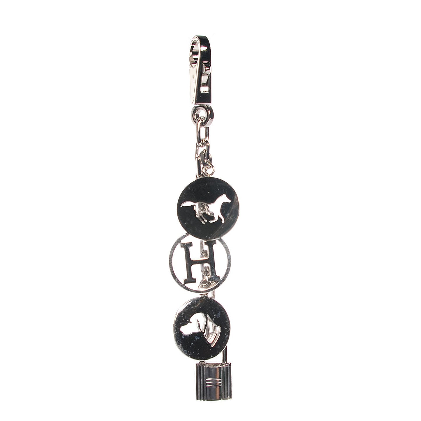 Palladium Breloque Bag Charm Silver