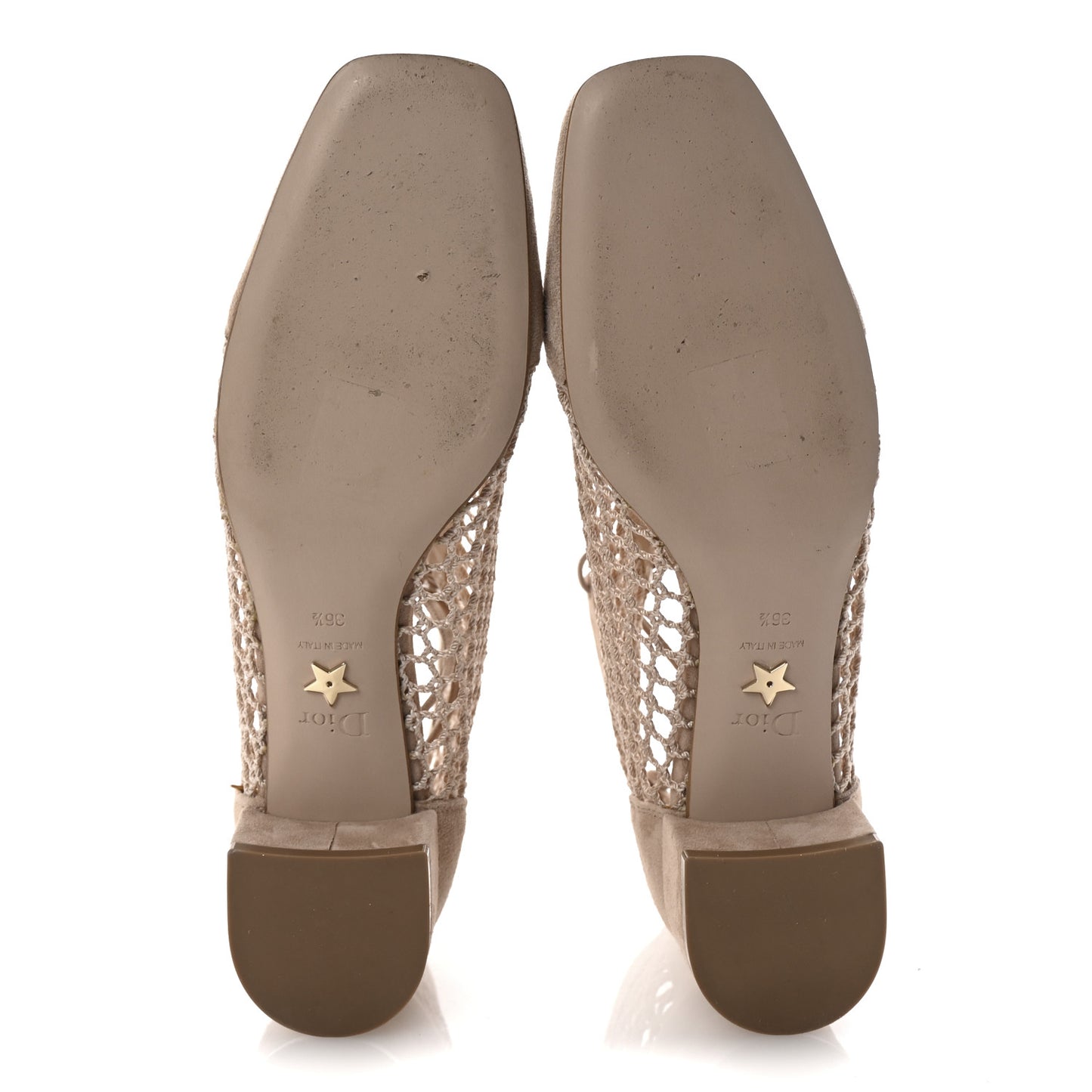 Suede Resille Naughtily-D 30mm Ankle Boots 36.5 Nude
