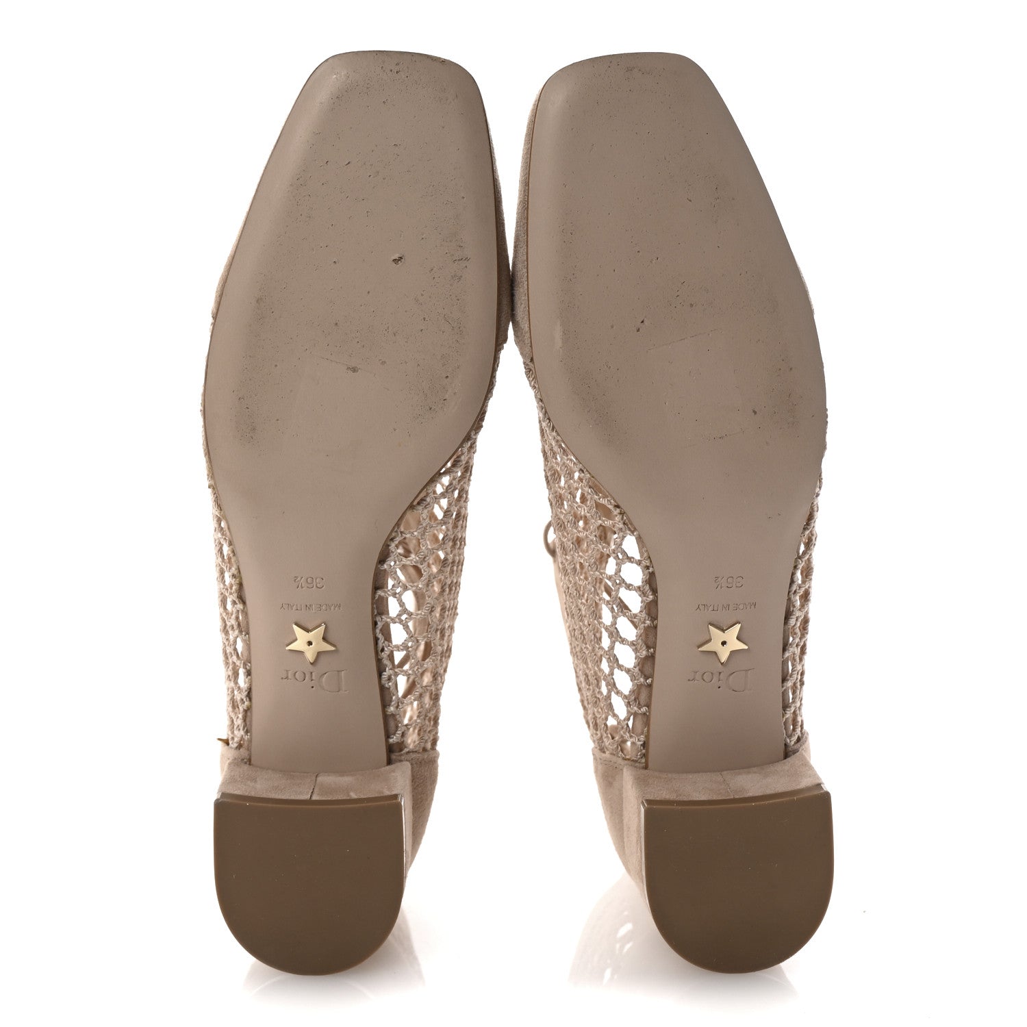 Christian Dior Suede Resille Naughtily-D 30mm Ankle Boots 36.5 Nude 6 of 9