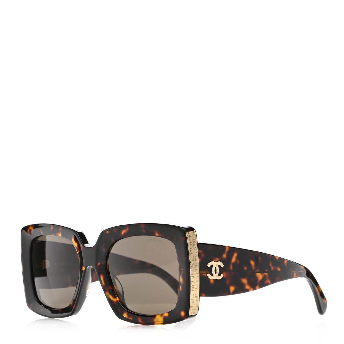Acetate Rectangle Sunglasses 5435 Tortoise