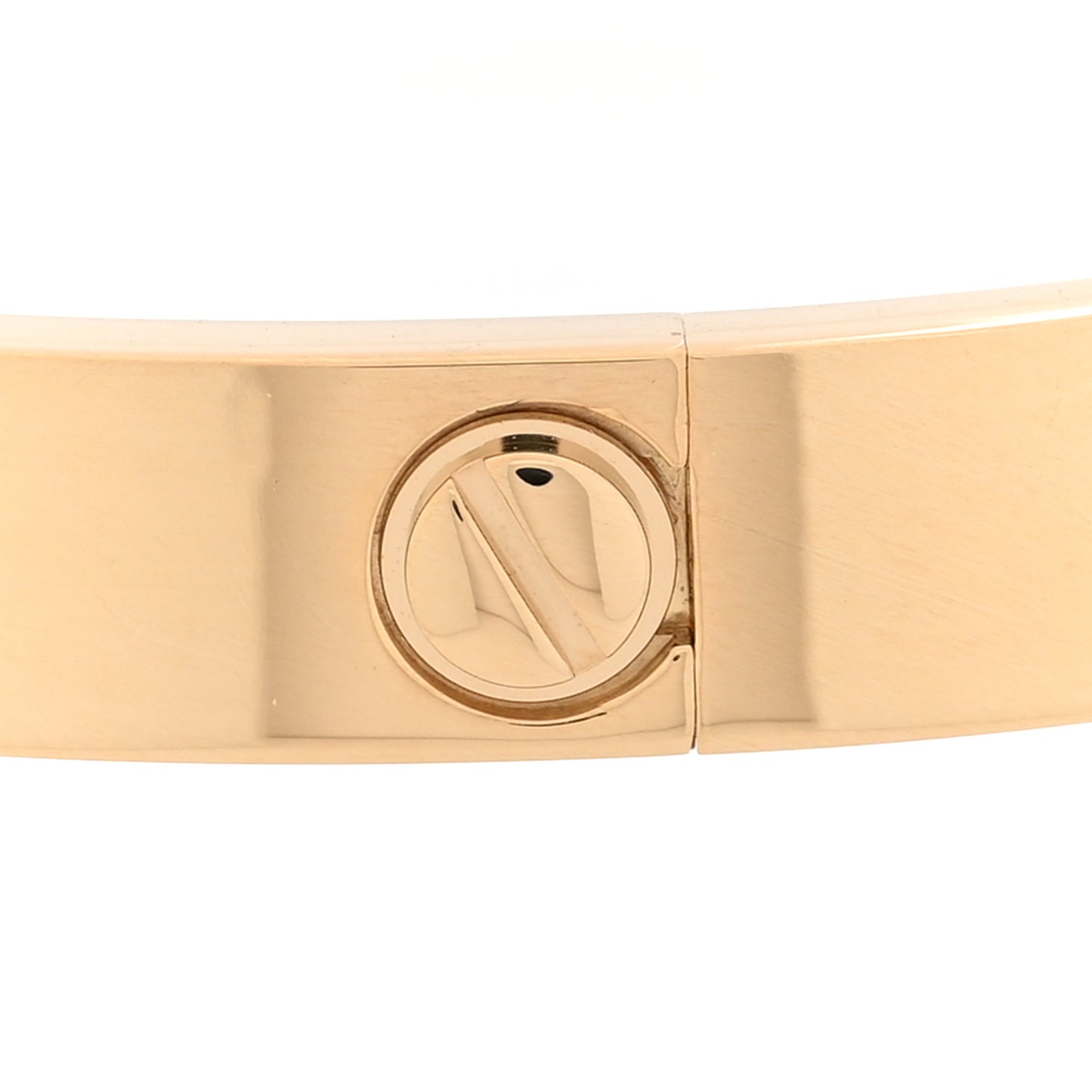 18K Yellow Gold 4 Diamond LOVE Bracelet 17