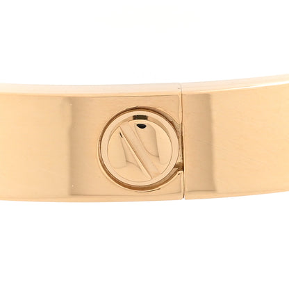 Cartier 18K Yellow Gold 4 Diamond LOVE Bracelet 17 3 of 8