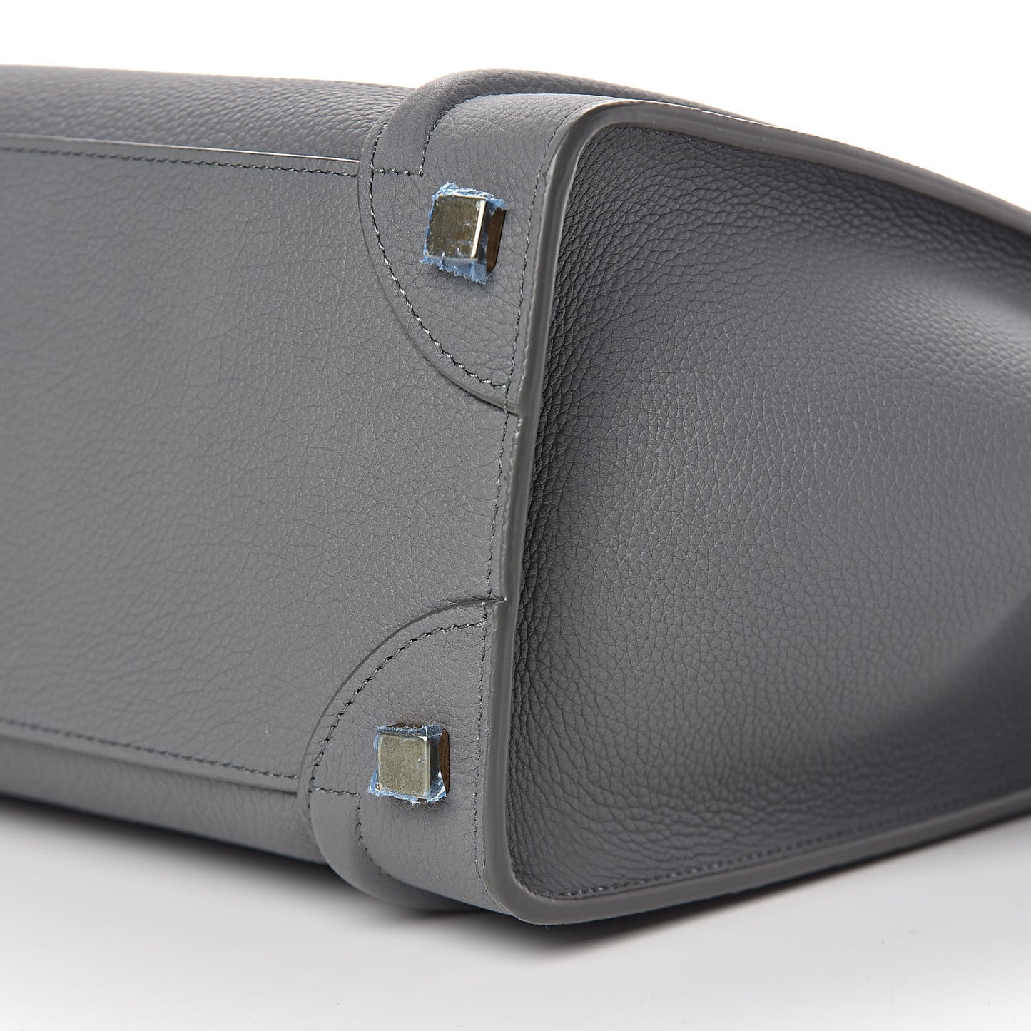 Baby Drummed Calfskin Micro Luggage Kohl