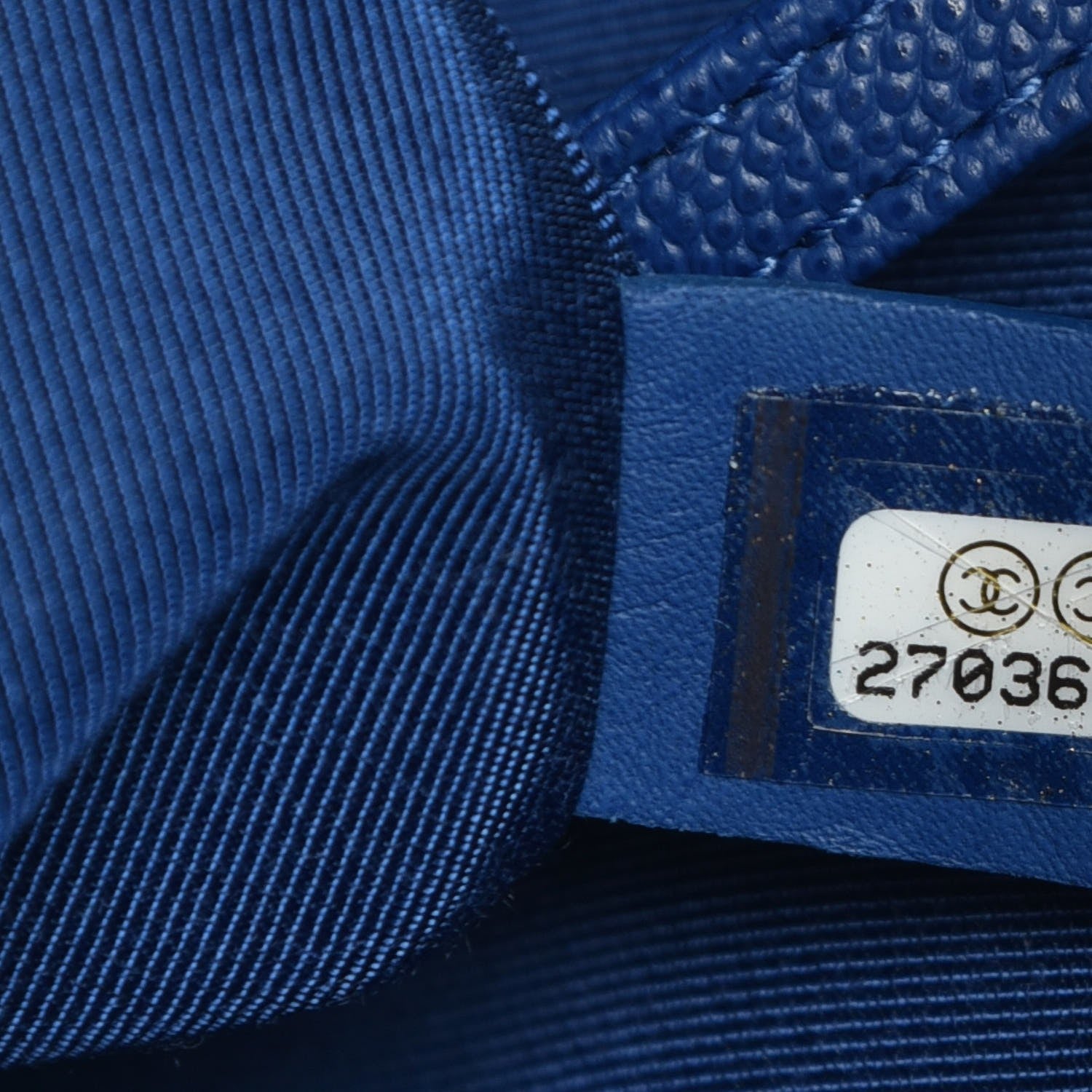 Chanel Caviar Quilted Large CC Day Backpack Blue 7 of 13