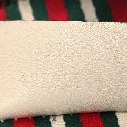 Gucci Monogram Medium New Britt Half Moon Hobo White 8 of 16